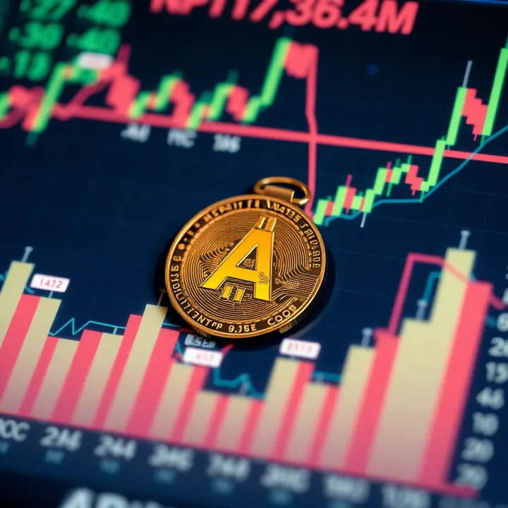 Graph showing Ape Coin price fluctuations and market trends
