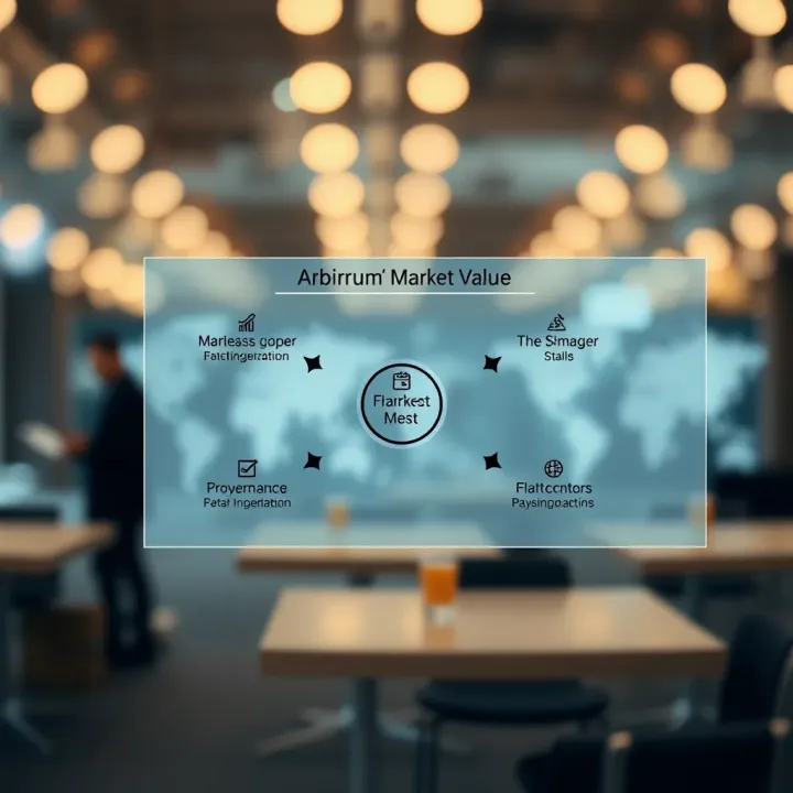Key Factors Shaping Arbitrum's Market Value Diagram illustrating key factors impacting Arbitrum's market value and investment outlook