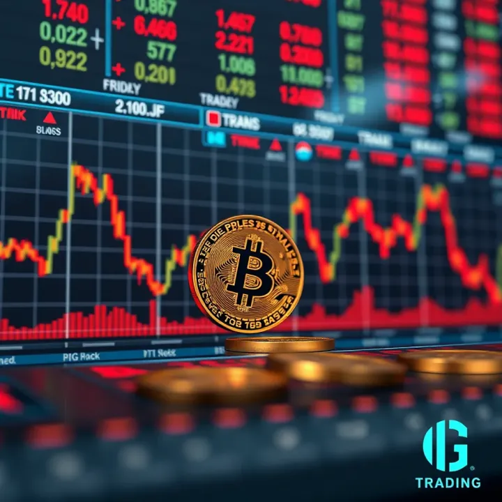 Graph showing BGB Coin price fluctuations over time with market trend indicators