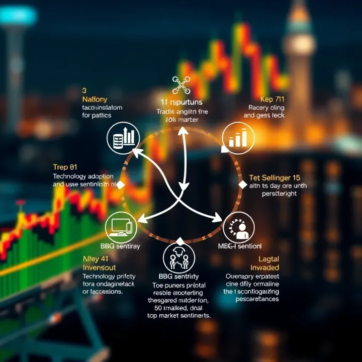Diagram illustrating key factors influencing BGB Coin value including technology adoption and market sentiment