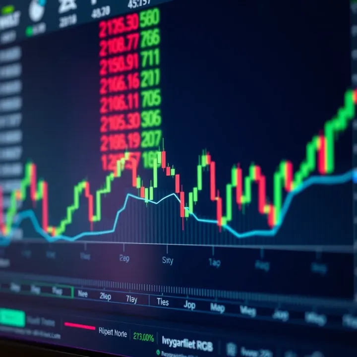 Graph depicting BGB cryptocurrency price fluctuations over time with market indicators
