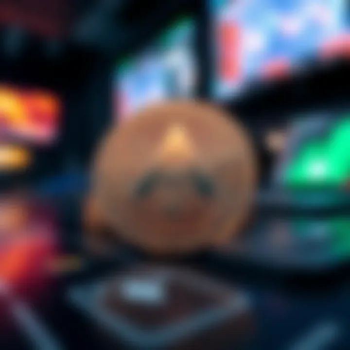 Illustration of blockchain technology highlighting Aave's decentralized finance platform