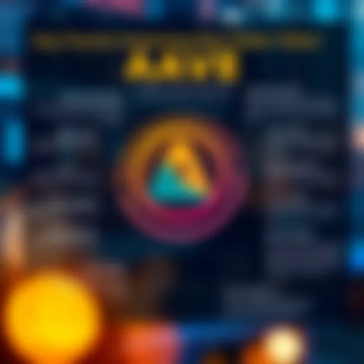 Infographic illustrating factors affecting Aave token value including market sentiment and risk elements