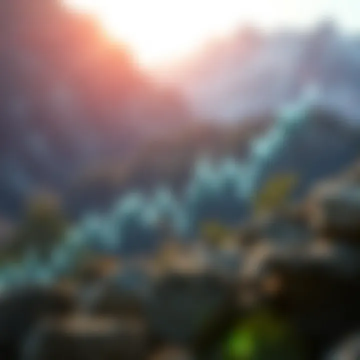 Graph showing upward and downward trends in Avalanche crypto market