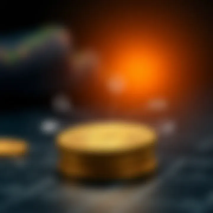 Illustration of key factors impacting Bake Coin value with icons representing market influences