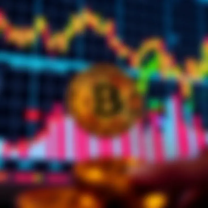 Graph showing Bitcoin Cash price trends with rising and falling market values