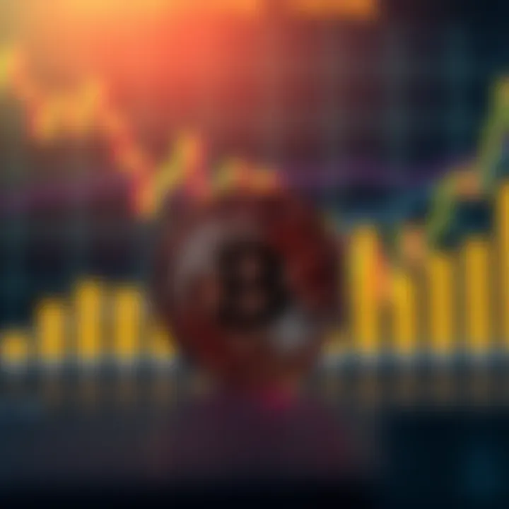 Graph showing Binance Coin price trends with upward and downward movements