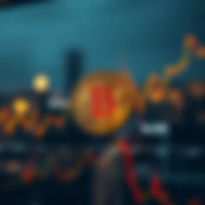 Graph showing Bitcoin price trends with global events annotations