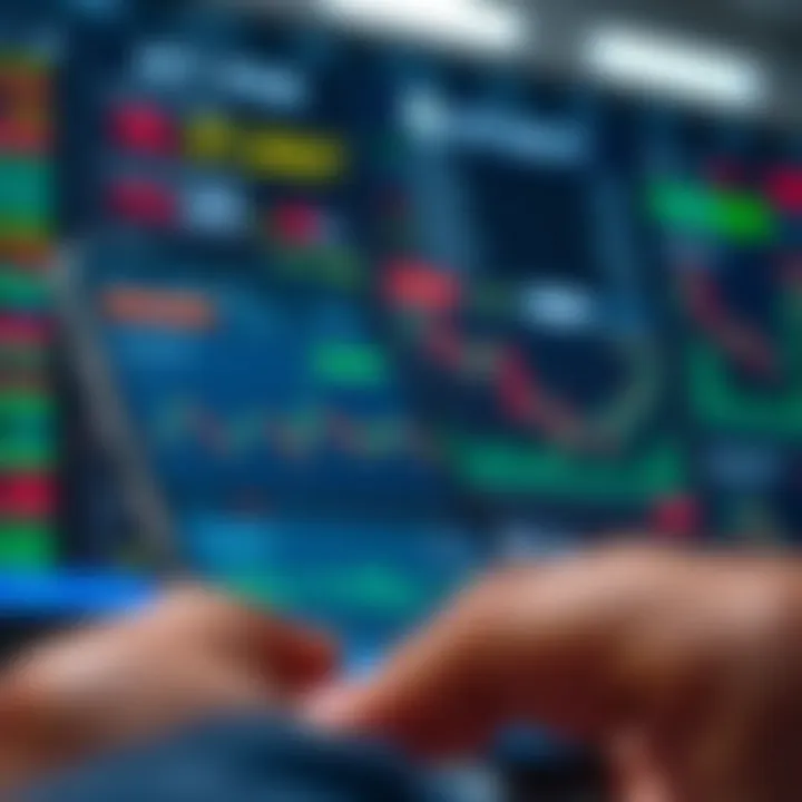 User-friendly mobile trading app interface showing stock charts and portfolio summary