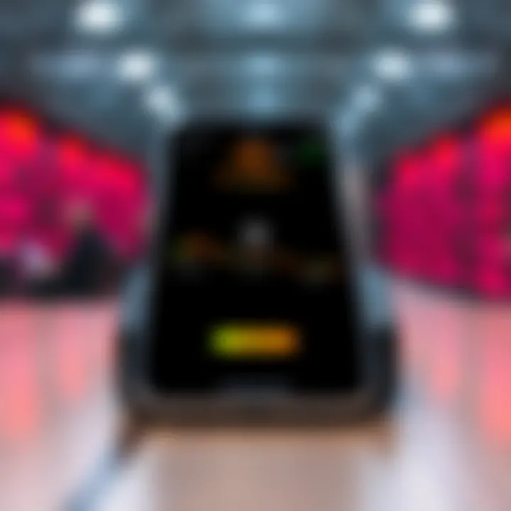 Secure mobile device showing encrypted trading platform with financial data protection symbols