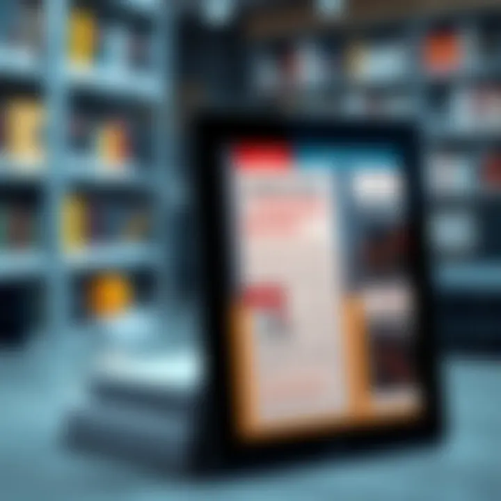 Collection of trading books in PDF format displayed on a digital tablet screen