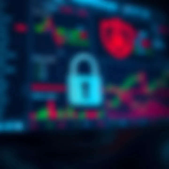 Security features on a trading platform including two-factor authentication and encryption indicators