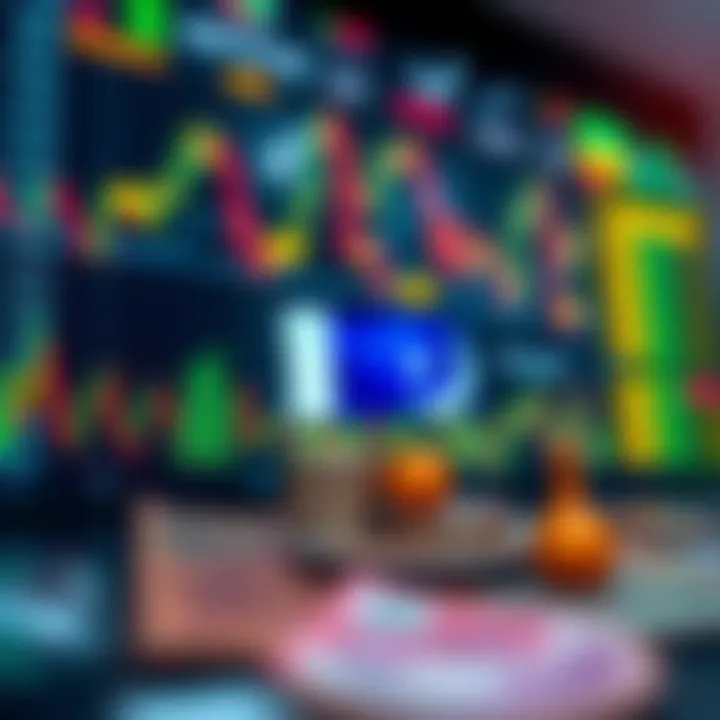 Visual of economic indicators and trade symbols representing impact of currency changes on Pakistan's economy