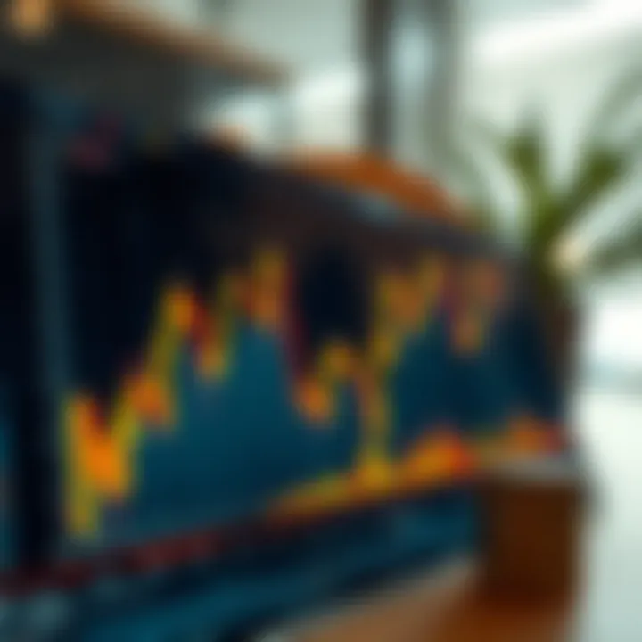 Graph showing financial market trends with strategies for risk management and investment decisions relevant to Pakistani traders