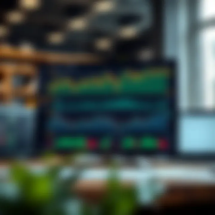 A digital interface showing TradingView charts alongside Deriv trading platform features for enhanced market analysis