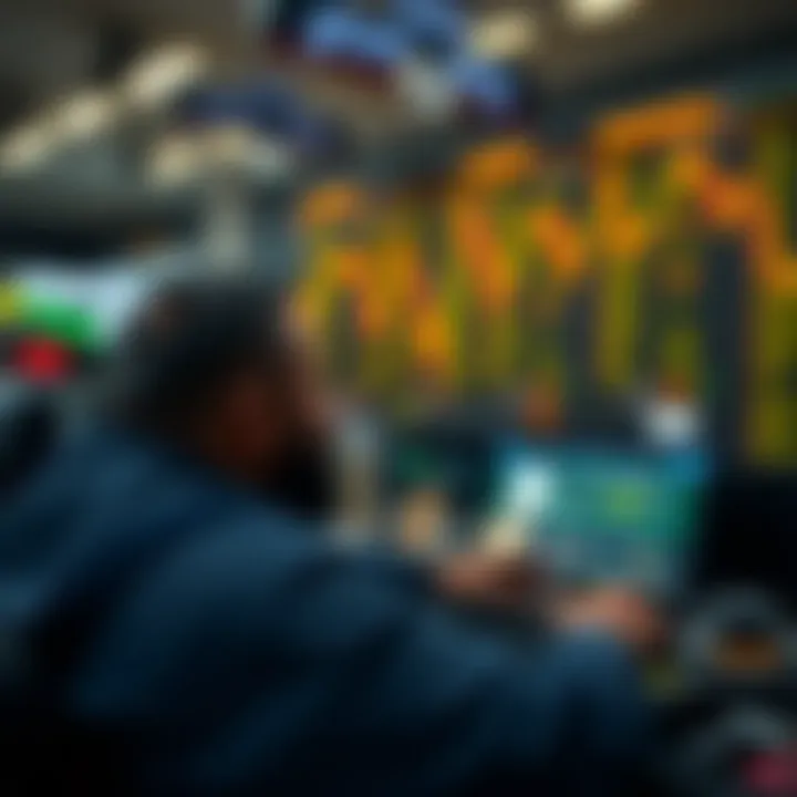 Conceptual graphic depicting risk management strategies and scam awareness in financial trading tailored for Pakistani traders