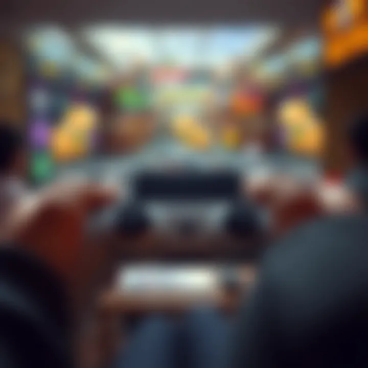 Game controller with Hamster Kombat gameplay visible on screen highlighting unique moves