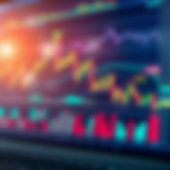 Illustration of financial charts and graphs representing market trends and trading analysis