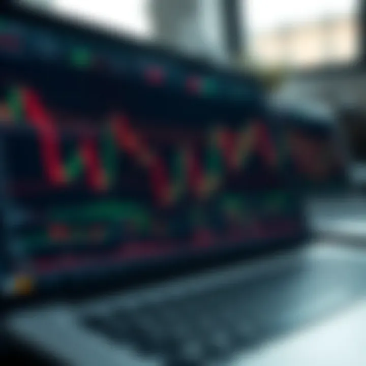 Illustration of financial graphs with indicators representing risk management strategies
