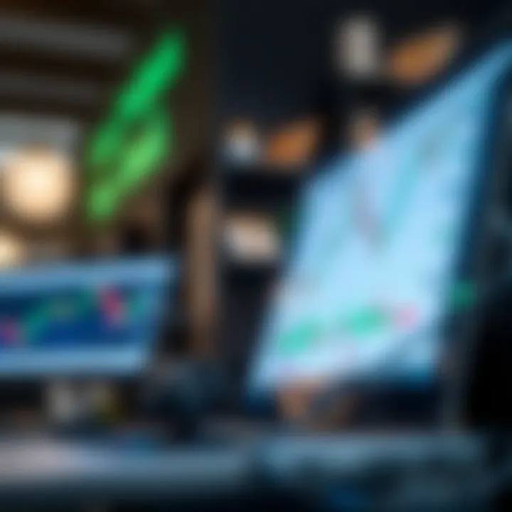 TradingView interface integrated with Deriv platform showcasing advanced charting tools and market indicators