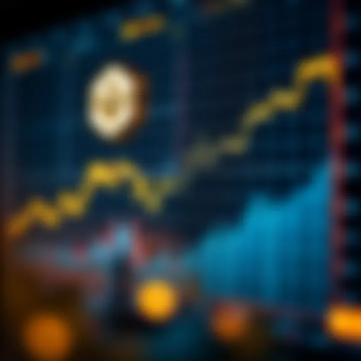 Chart showing upward and downward trends of NEO cryptocurrency value over time