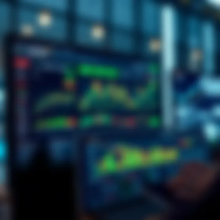 Overview of Trading Platform Dashboard User interface showcasing the main dashboard of a trading platform with charts and trading options