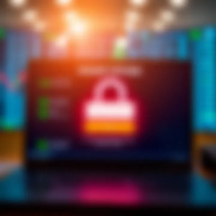 Secure login screen of Pocket Option highlighting two-factor authentication and data protection for traders