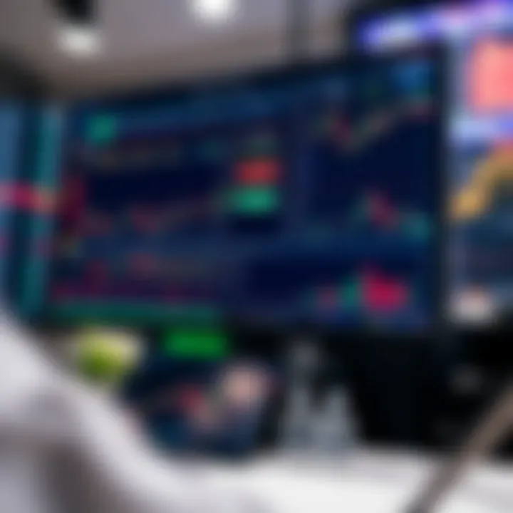 Screenshot of an interactive trading platform with multiple charts and market data specific to Pakistan's stock exchange