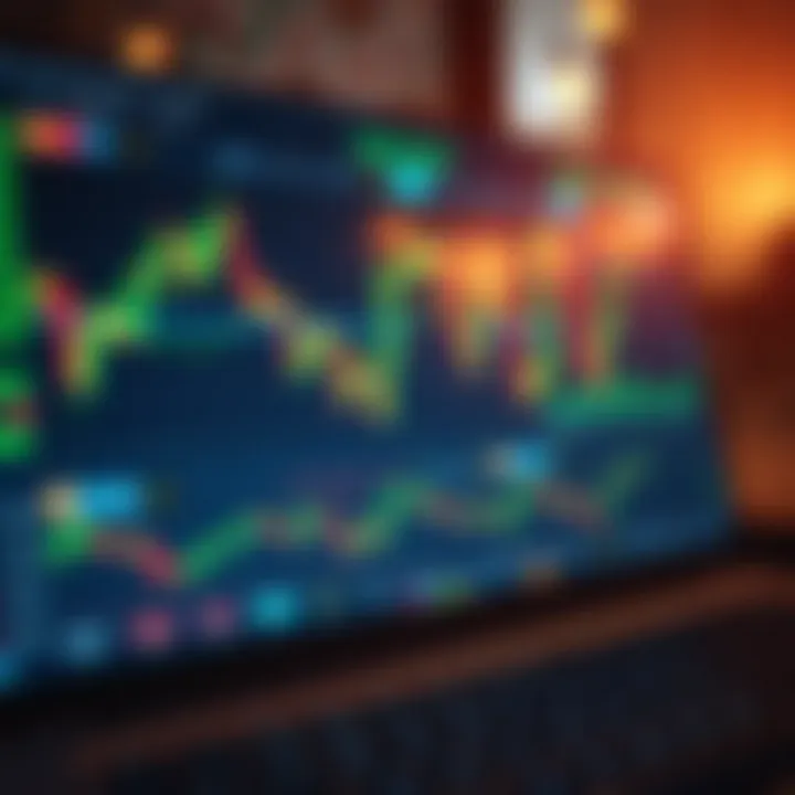 TradingView platform interface showcasing interactive financial charts and technical indicators