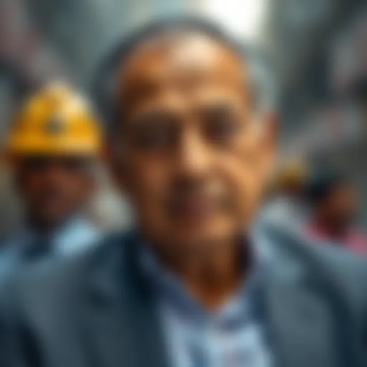 Portrait of Radhakishan Damani showcasing confidence and business acumen