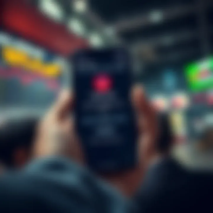 Illustration of safe trading practices including secure login and monitoring transactions on a mobile trading platform