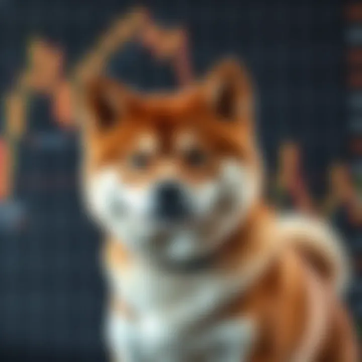 Chart illustrating technical indicators and market sentiment for Shiba Inu
