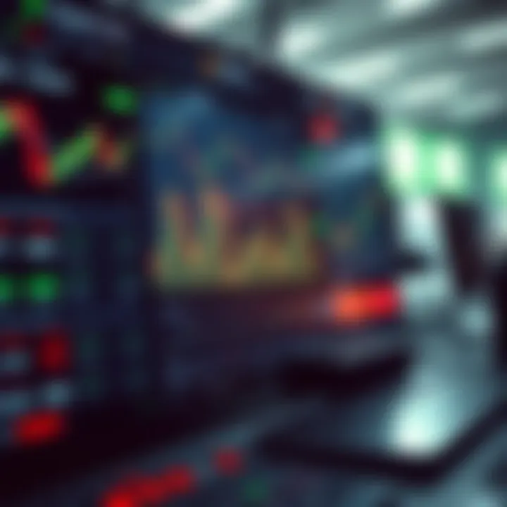 Dashboard of a trading platform showing market charts and investment options in Pakistan