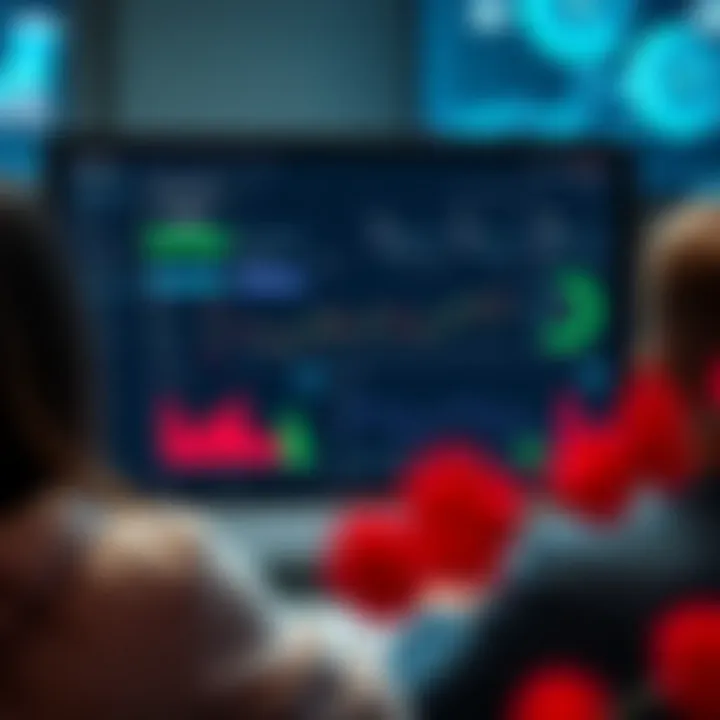 Dashboard showcasing community chat and collaborative analysis features for traders