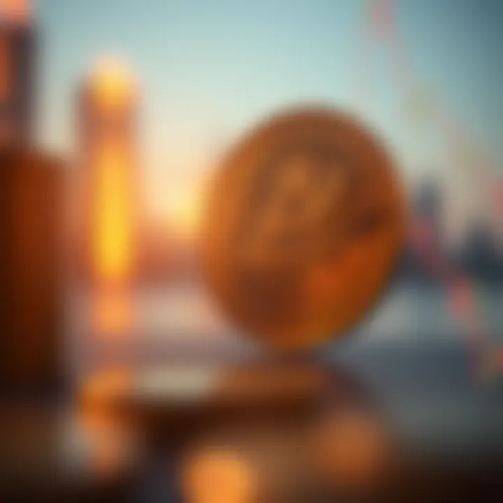 Graph showing fluctuations in Algo Coin price influenced by market trends and technological updates