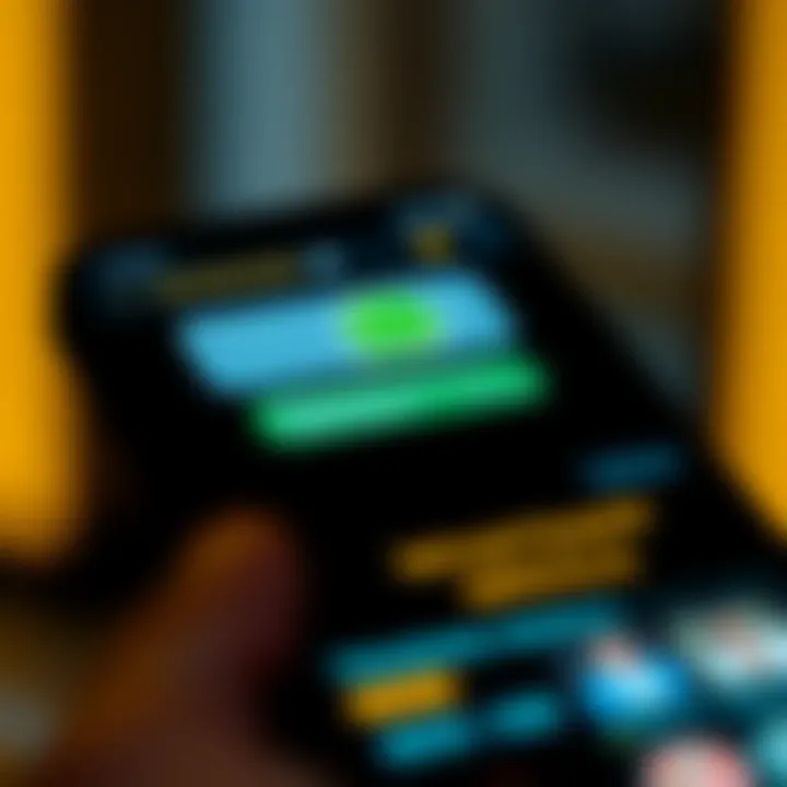 Mobile phone screen showing a WhatsApp group chat focused on Binance trading signals