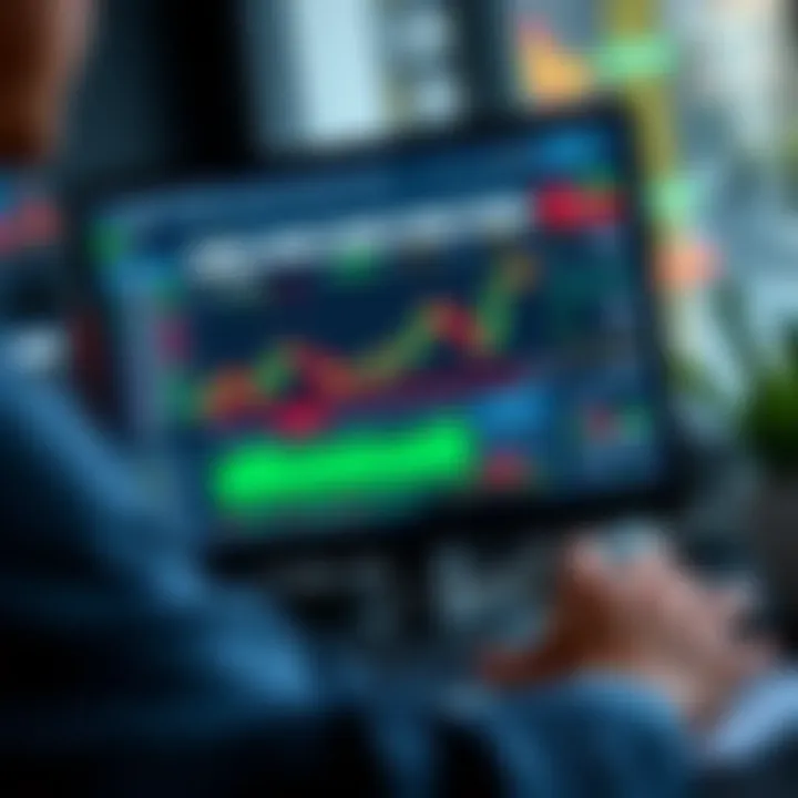 Screenshot of a demo trading platform interface showing virtual portfolio and market data