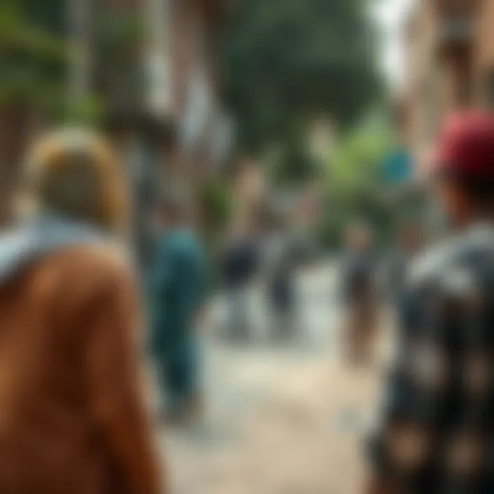 Neighborhood Collaboration for Enhanced Security and Crime Prevention Community members collaborating to enhance neighborhood safety with organized patrols and communication