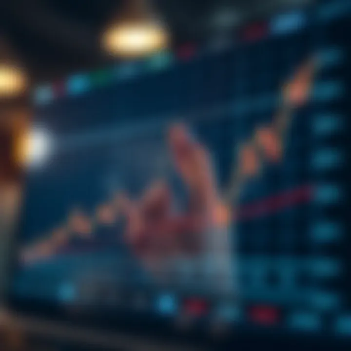 Graph illustrating fluctuations in USD to PKR exchange rate influenced by economic data and political events