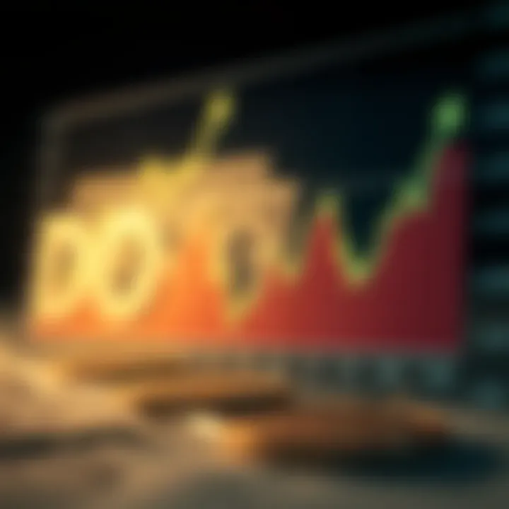 Graph showing exchange rate fluctuations between US dollar and Pakistani rupee over recent months