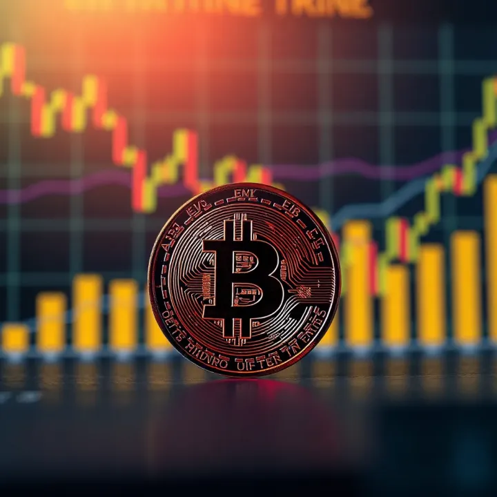 Graph showing Binance Coin price trends with upward and downward movements