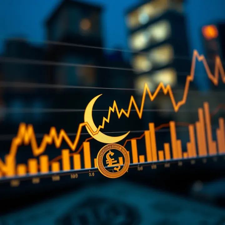 Graph showing fluctuations in Pakistan's currency exchange rate against the US dollar