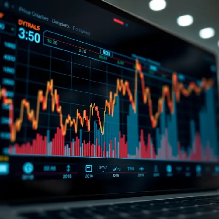 Graph showing trends and fluctuations in Dym Coin market value over time