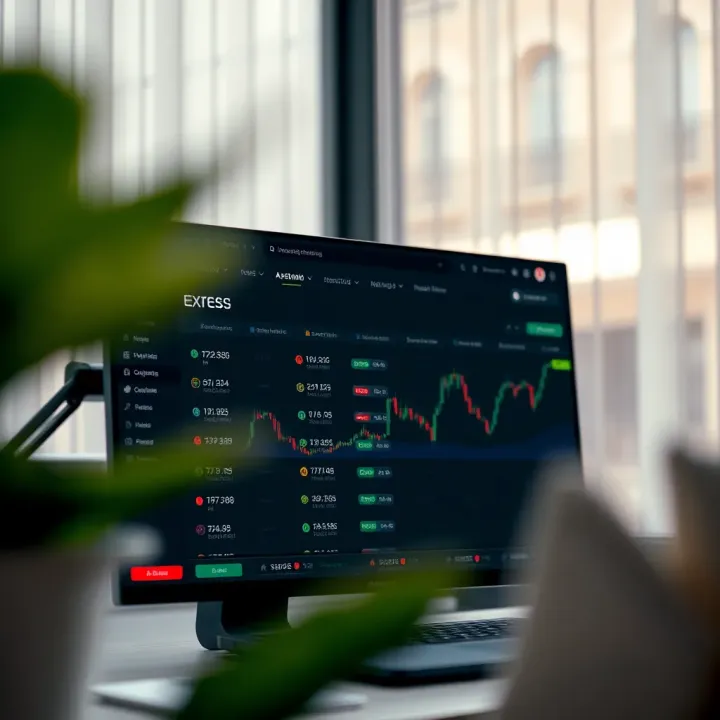 Overview of Exness trading platform dashboard with account types displayed
