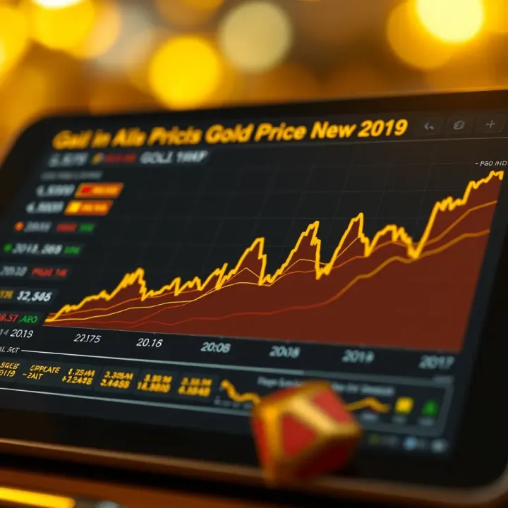 Chart showing trends in Pakistan gold prices influenced by currency and global market