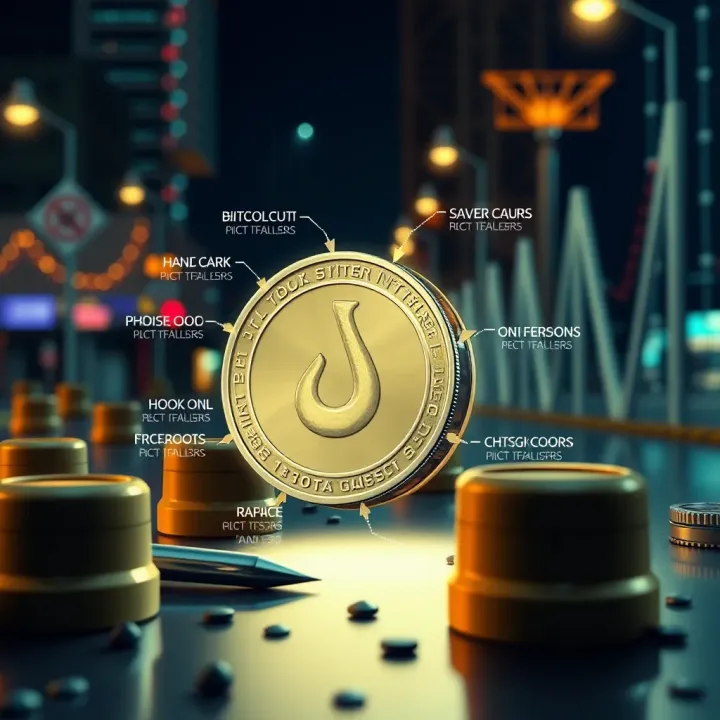 Illustration showing key factors influencing Hook Coin value in cryptocurrency market