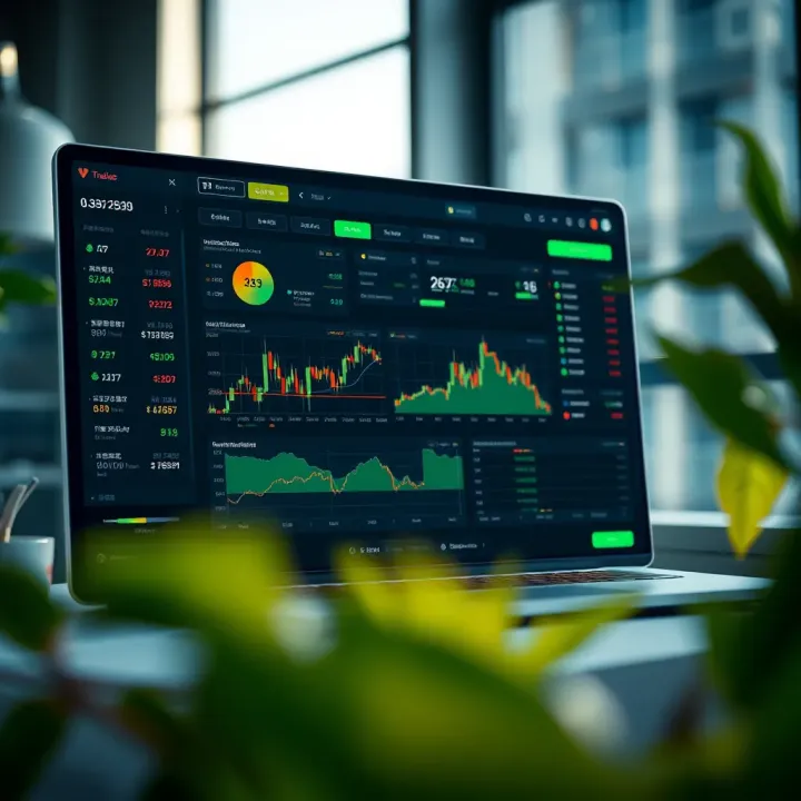 Customized TradingView dashboard showcasing various tools and settings for market analysis