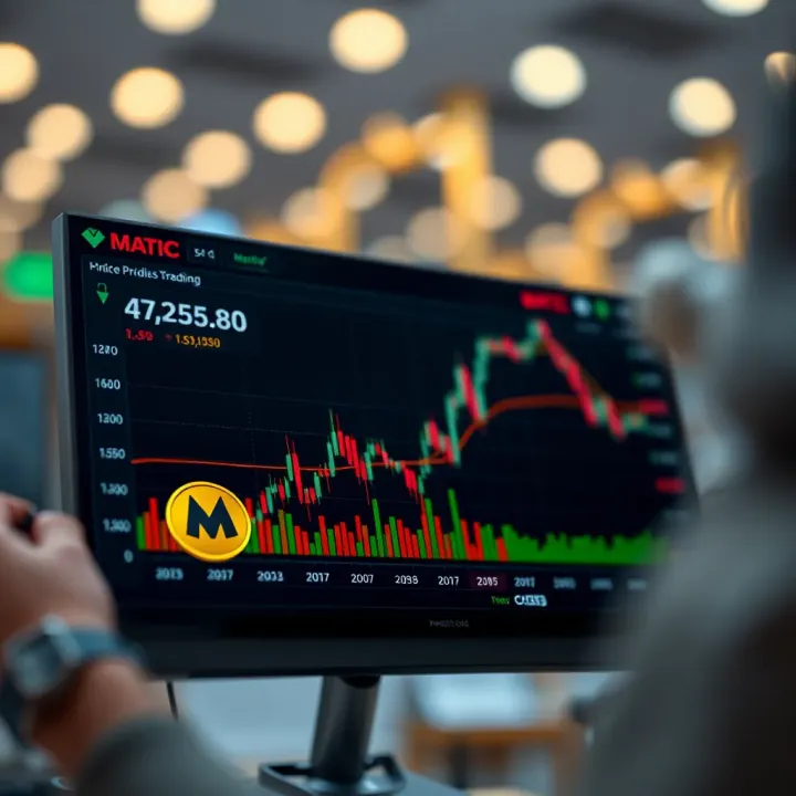 Graph illustrating Matic cryptocurrency price fluctuations and trend analysis