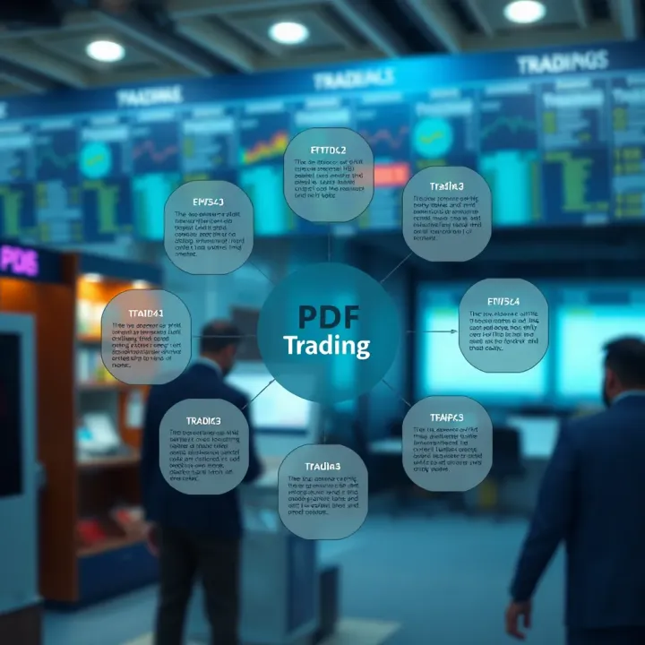 Diagram showing various types of trading PDFs and their key contents for Pakistani traders