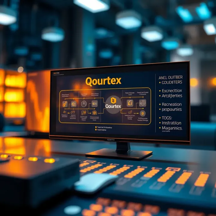 Qourtex Technology Architecture and Key Components Diagram illustrating the architecture and components of Qourtex technology